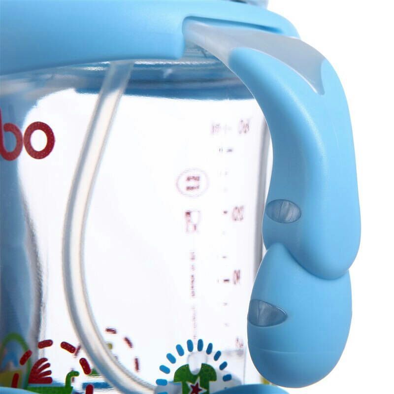 乐儿宝(bobo)防摔玻璃宽口径奶瓶 蓝色160ML 适用12个月以上宝宝