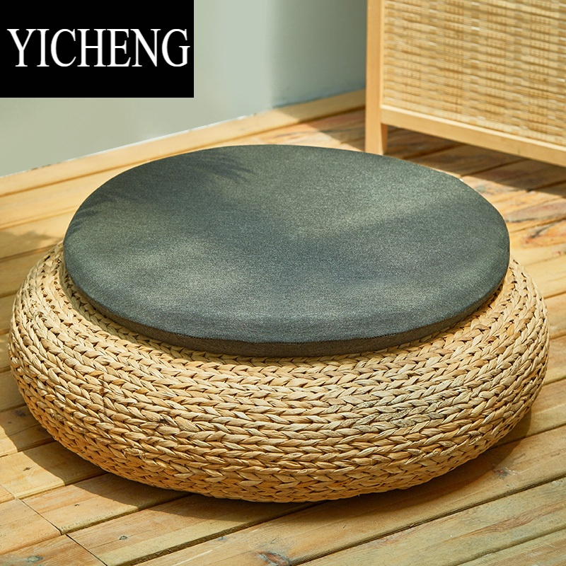 yicheng圆形记忆棉椅子坐垫超软地上屁股日式蒲团卧室飘窗榻榻米凳垫