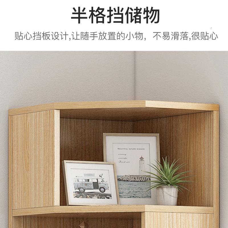 客厅多功能角柜沙发边转角柜墙角柜北欧卧室三角形置物架角落柜子闪电客边角柜