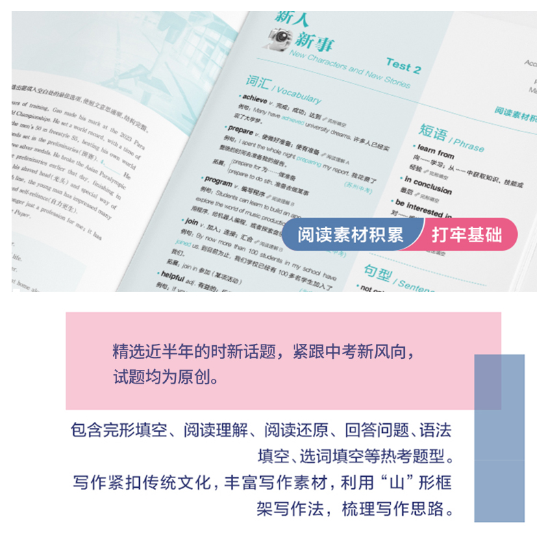 英语时文阅读与传统文化[NO2] 七年级/初中一年级 [正版]2025新版星火初中英语时文阅读与传统文化七八九年级中考第高清大图