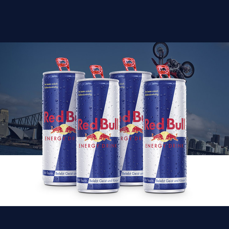 奥地利原装进口 红牛(Red Bull)含气维生素功能饮料 250ml*4罐