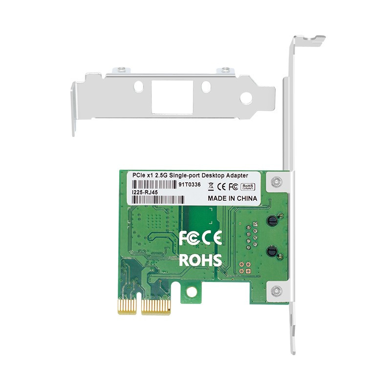 勇夺 intel I225原装芯片PCI-E X1千兆单口2.5G网卡台式机电脑内置有线网卡以太网络适配器
