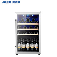 奥克斯冰吧90L黑色冷藏+蓝灯