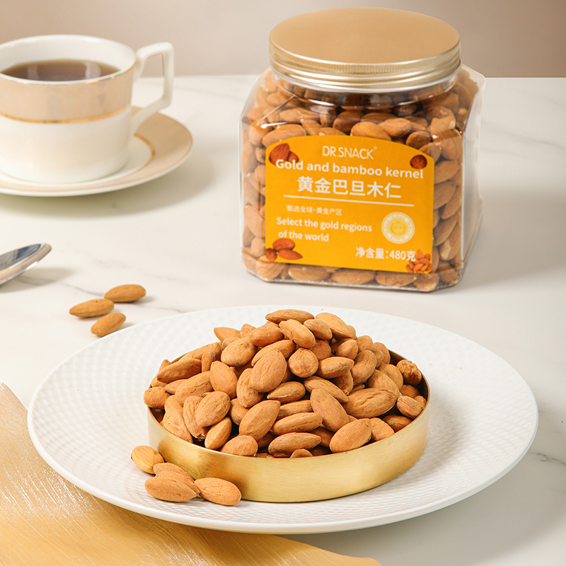 黄金果农DR.SNACK黄金巴旦木仁480克健康零食大罐装美味坚果零食优选高清大图