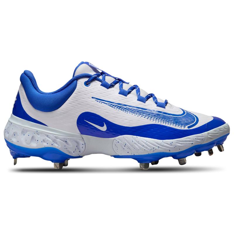 耐克(NIKE)棒球鞋男鞋专业训练React泡沫缓震金属钉灵活舒适競技 White/Hyper_Royal 44.5