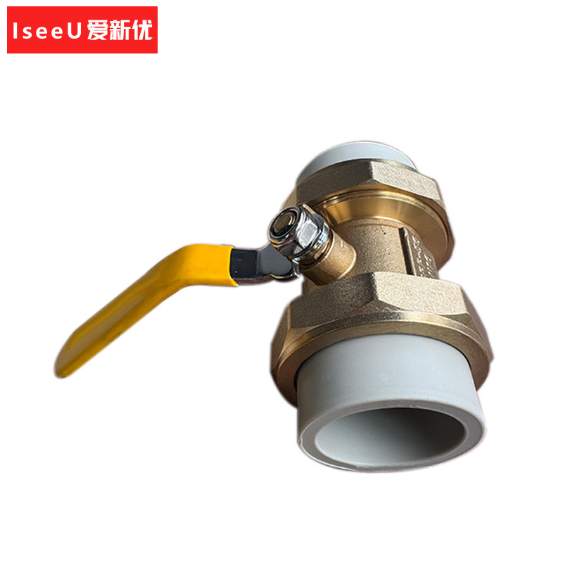 爱新优 PPR双活接铜球阀 DN25(个)高清大图