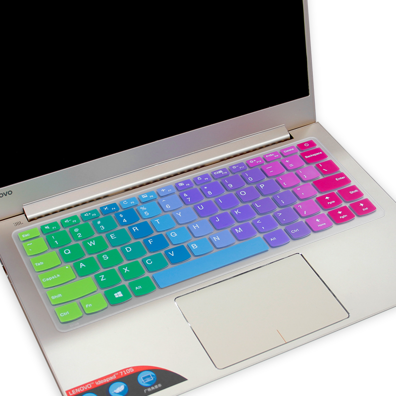 联想13.3英寸ideapad710s-13ikb小新air13.3pro笔记本手提电脑键盘贴膜全覆盖防|粉色渐变