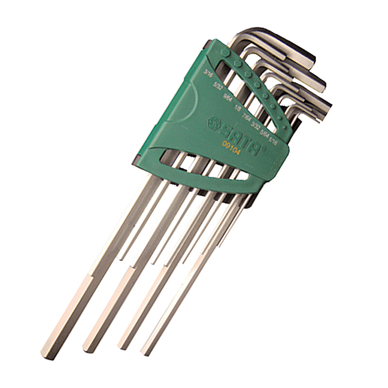 世达（SATA）09104 12件英制特长内六角扳手套装