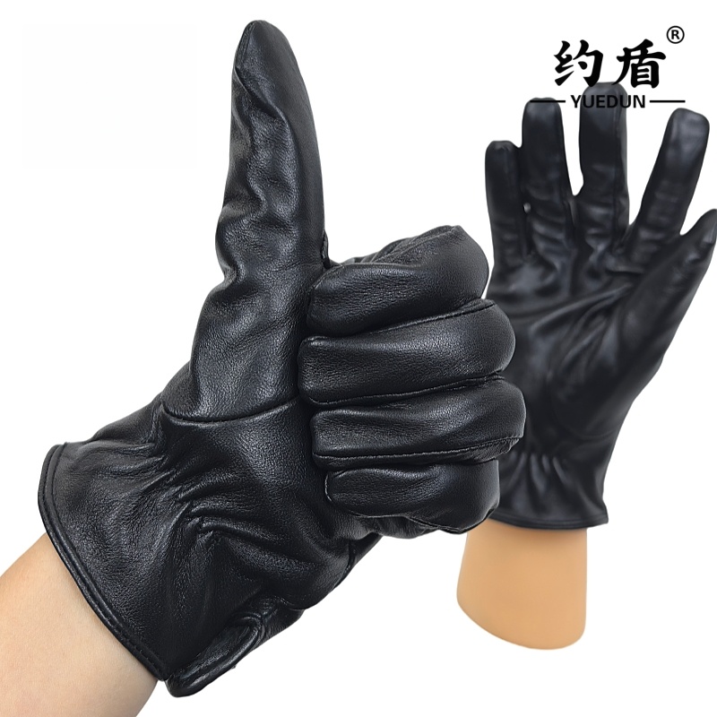 约盾 触屏加绒防寒羊皮防寒手套 YDTP8608/双高清大图