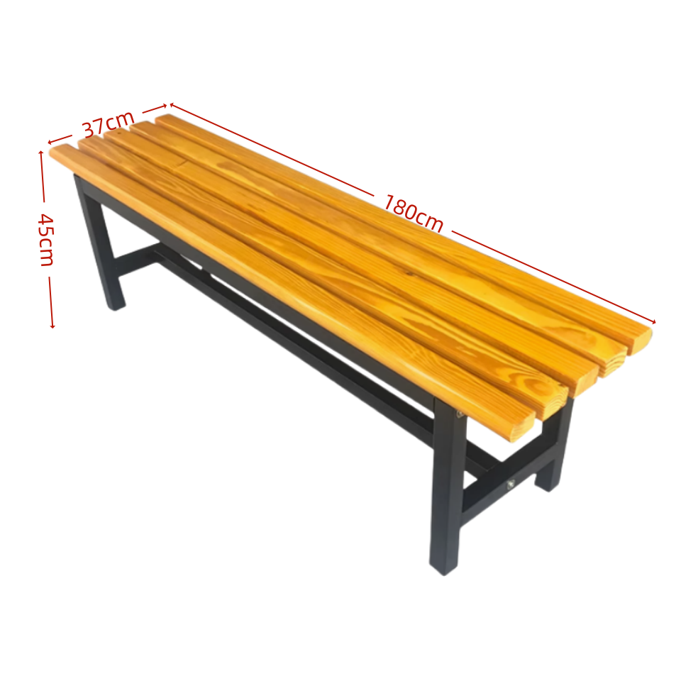 芙首泰公园长凳1800*370*450mm个高清大图