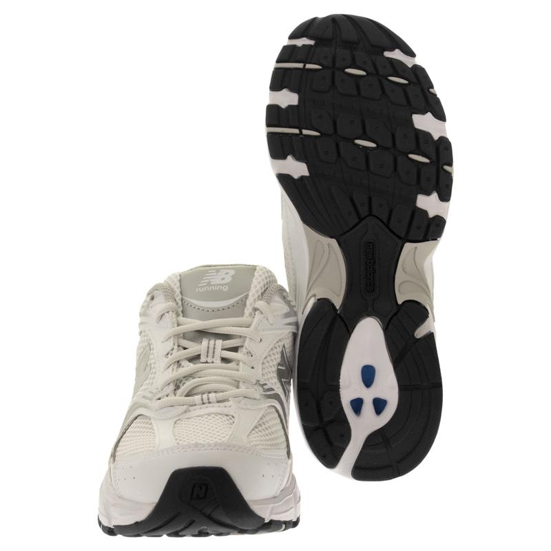 新百伦(New Balance)复古跑鞋男鞋白色透气网眼鞋面撞色设计运动高清大图