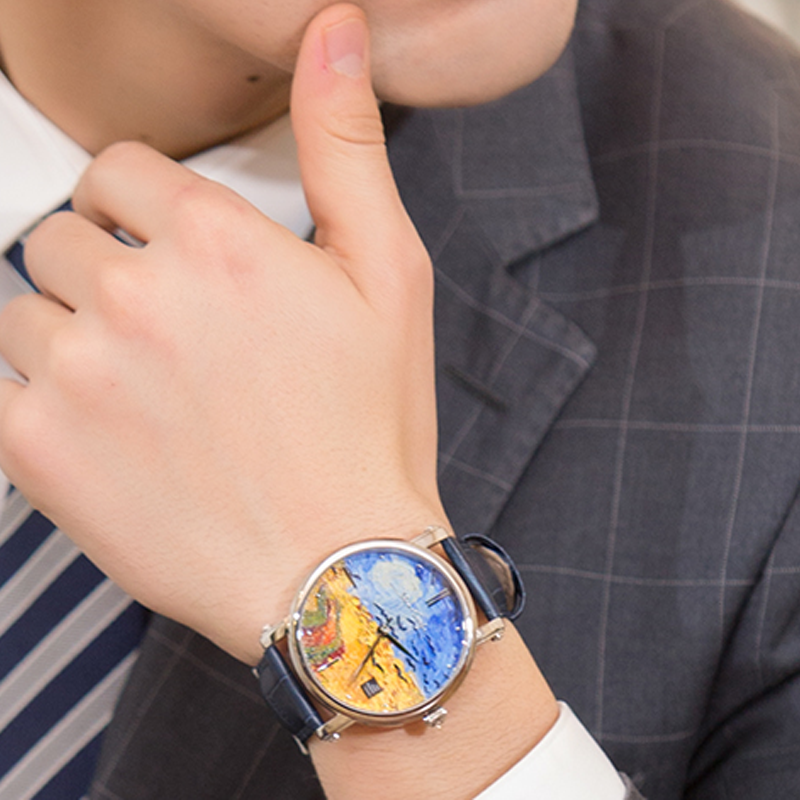 梵高vangogh手表麦田群鸦男款