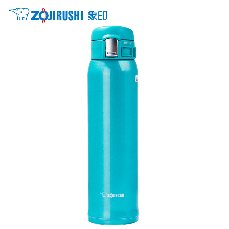象印(ZO JIRUSHI) 保温杯SM-SC60-AV 不锈钢真空保温保冷车载户外防漏弹盖直饮水杯子 绿松石色