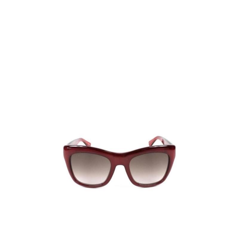 Gucci代购古驰GG3827正品女款太阳眼镜酒红色大框时尚墨镜