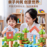 2025新款我的磁力世界方块磁吸磁铁积木男孩拼搭全套益智DIY玩具六一儿童节