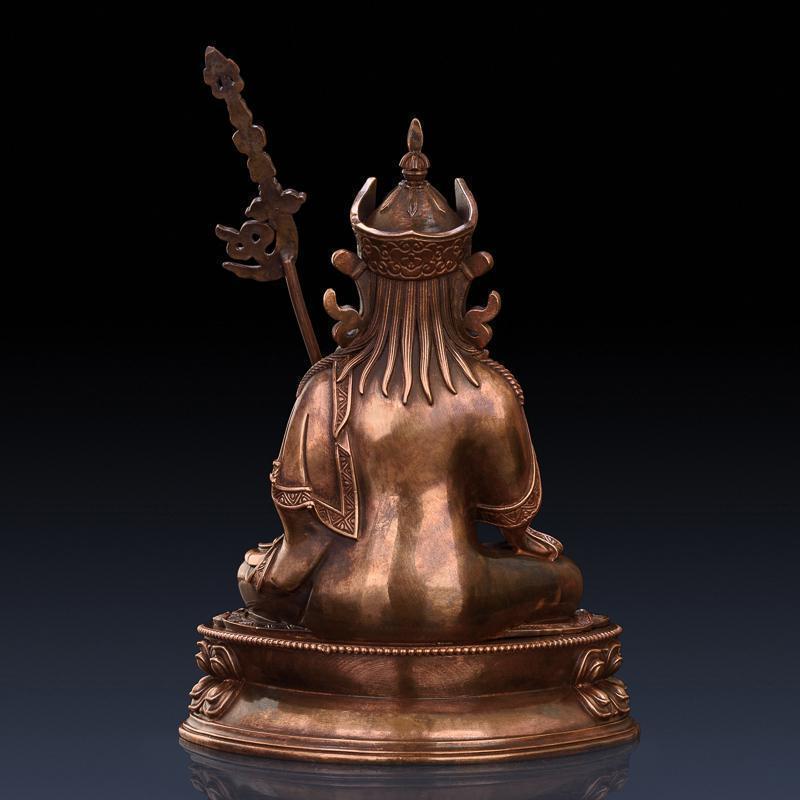 莲花生大士佛像 纯紫铜密宗莲花生大师莲师藏传佛教品摆件_137