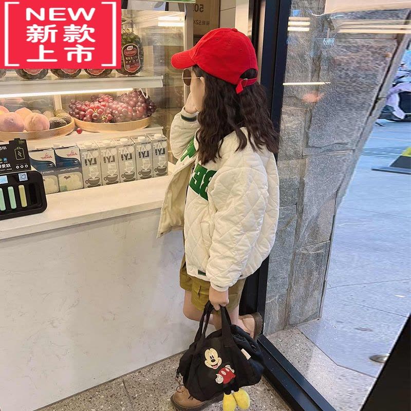 可莉允新品反季童装加绒棒球棉服男童女童中小童婴幼儿宝宝夹克外套图片