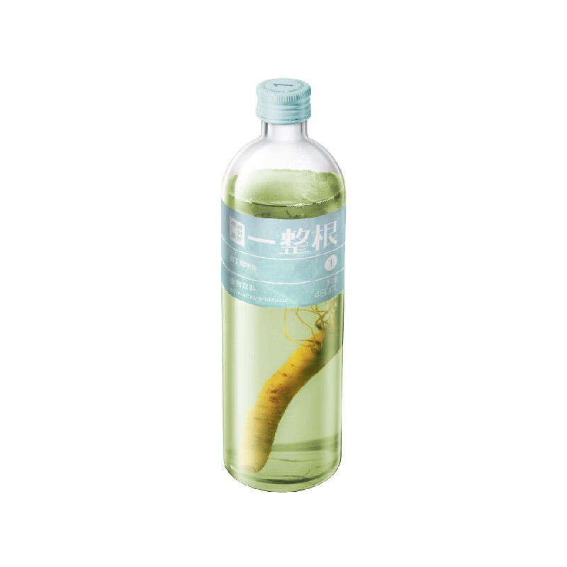硬核颜究所 一整根人参水1号水蜜瓜 荷叶味480ml*6瓶