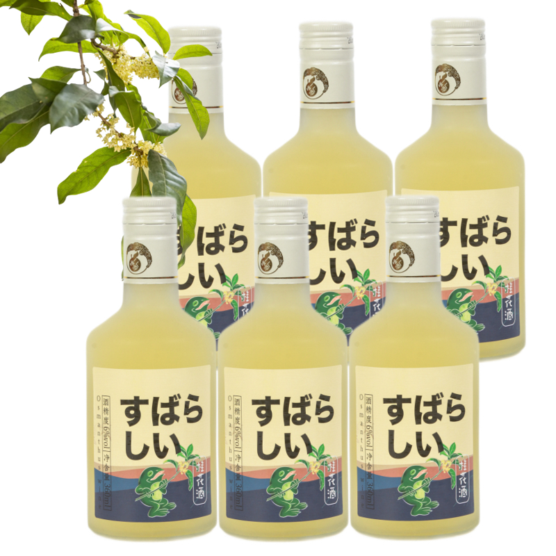 二口味多瓶 態本態蜜桃酒桂花酒江南果酒 桂花*6瓶