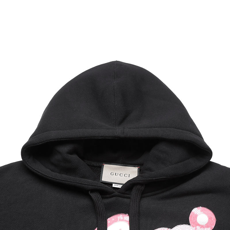 古驰gucci女士棉质超大造型连帽长袖卫衣运动衫615061xjef8