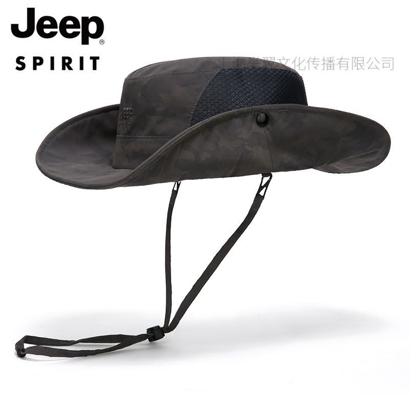 Jeep 吉普 夏季渔夫帽 盆帽遮阳帽 太阳帽