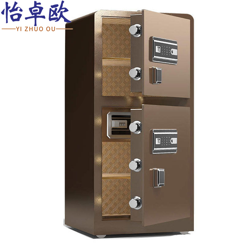 怡卓欧电子密码柜双门1.2M指纹密码台高清大图