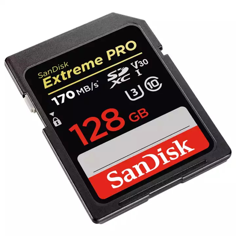 闪迪(Sandisk)128GB 至尊超高速SD卡读170MB/s写90MB/s相机内存卡存储卡V30 制V30 C10