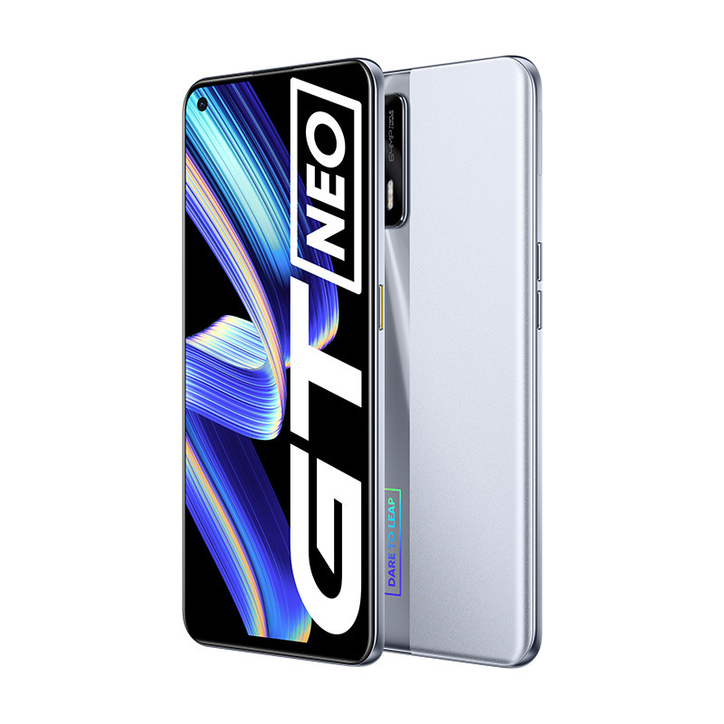 realme 真我GT Neo 5G手机 8GB+128GB 极客银 旗舰芯天玑1200 120Hz电竞屏 6400万索尼广角三摄