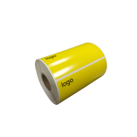 开仰(KAIYANG)PM-10045-Y-DX不干胶标签纸/预印logo设备标签100*45mm/500片/卷 黄色