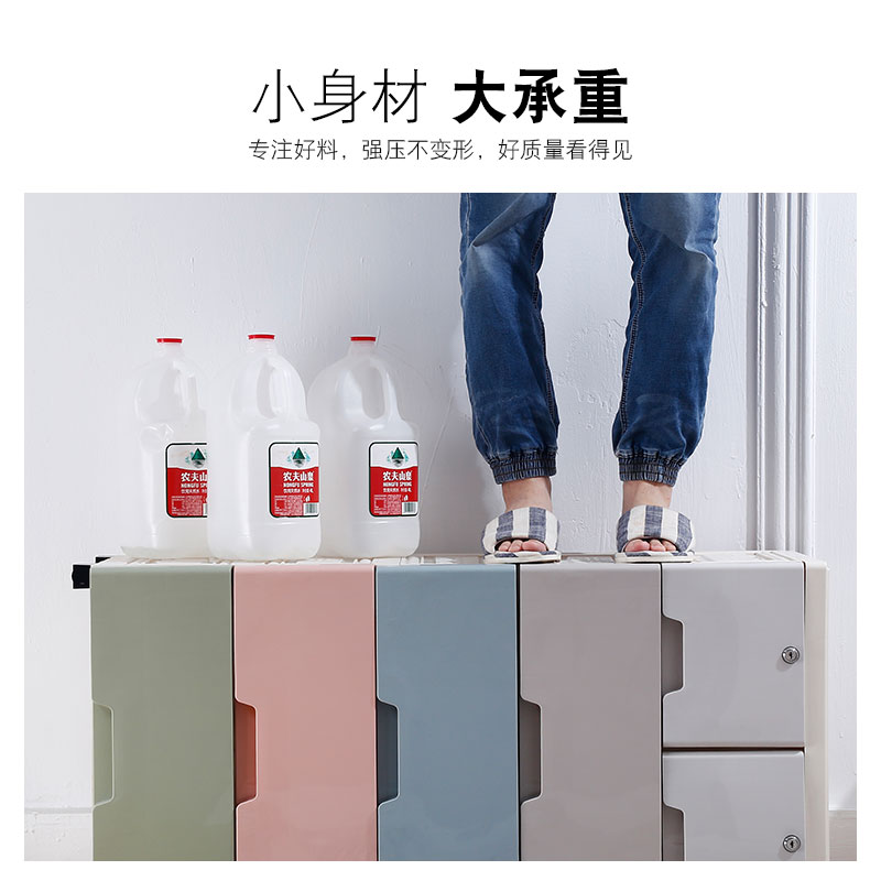 收纳柜子抽屉式塑料宝宝衣柜储物柜多层家用玩具收纳箱五斗柜收纳柜 三维工匠高清大图