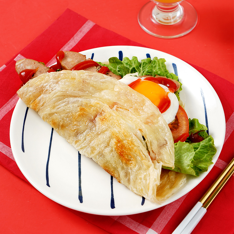 [大希地]原味手抓饼900g*2袋早餐半成正品煎饼大希地西肴记包装混发)