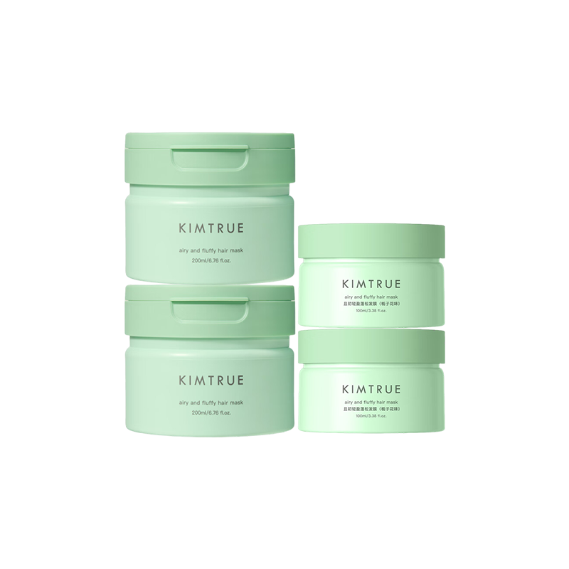 KIMTRUE且初蓬蓬发膜柔顺轻盈蓬松改善干枯修护200ml*2高清大图