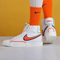 Nike耐克高帮板鞋女鞋2021春季新款休闲鞋白色运动鞋DC1746-103