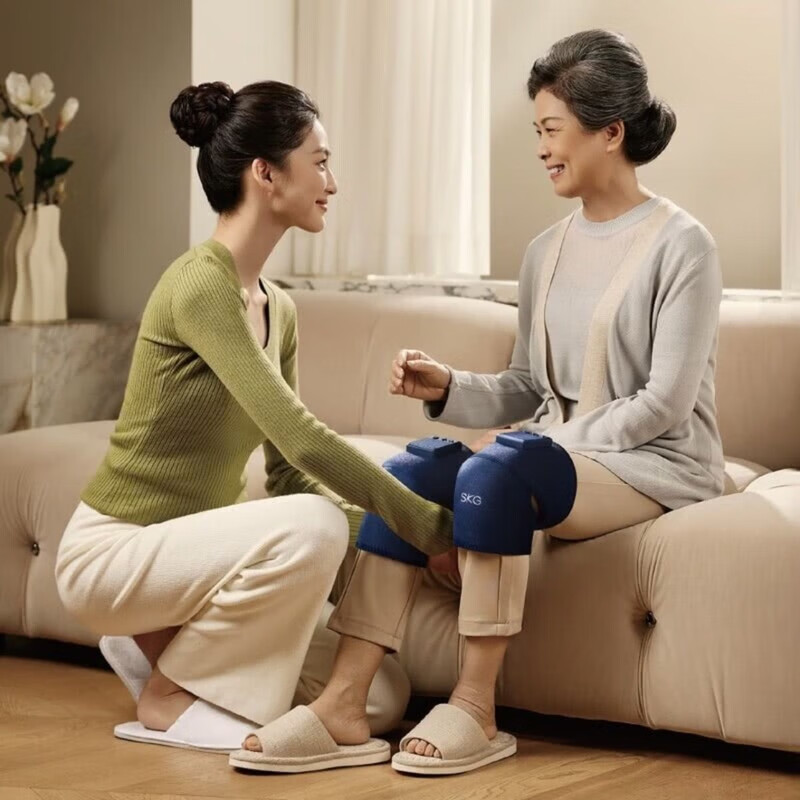 SKG W3智能护膝仪 系列1代 时尚款 蓝色 老寒腿按摩器高清大图