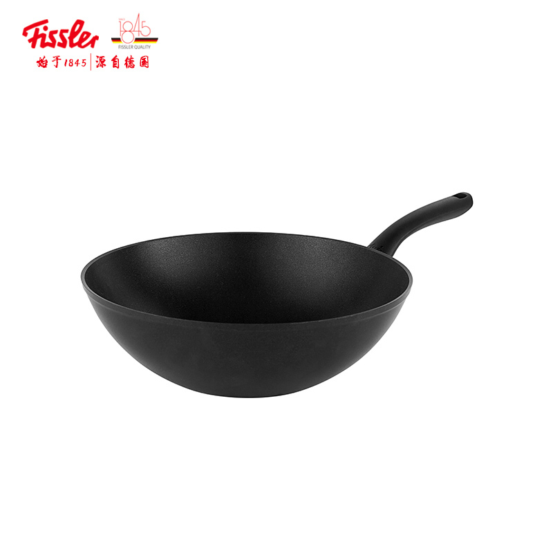 德国 菲仕乐/Fissler 意大利原装进口 黑骑士30cm 不粘炒锅 入门优选
