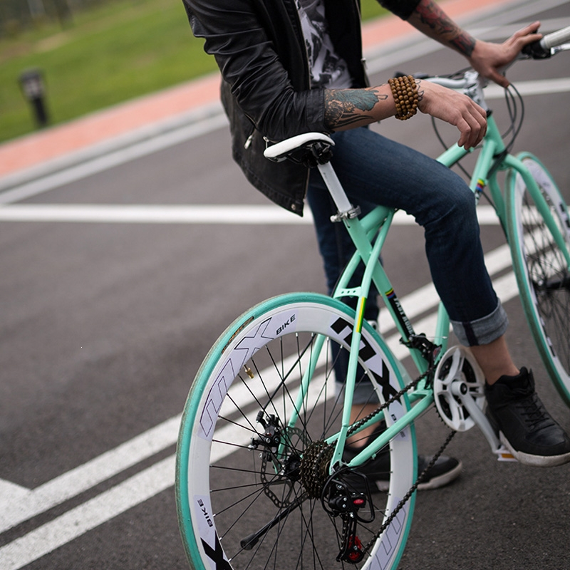 变速自行车实心胎网红活飞闪电客轻公路赛车轻便碟刹大人男女单车