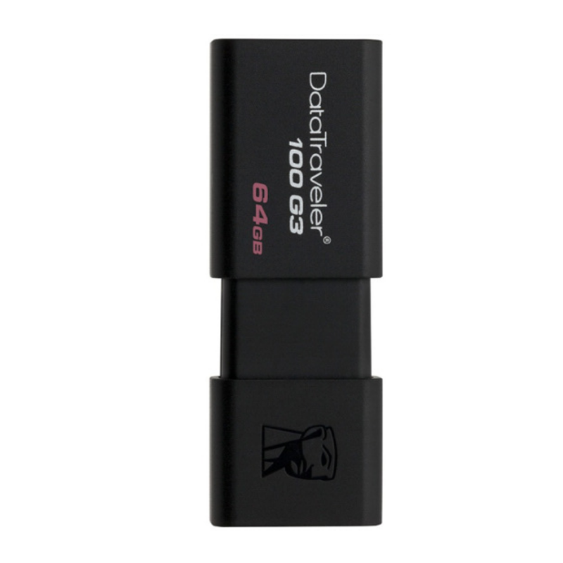 金士顿（Kingston）DT 100G3 64GB USB3.0 U盘 高速车载U盘 黑色