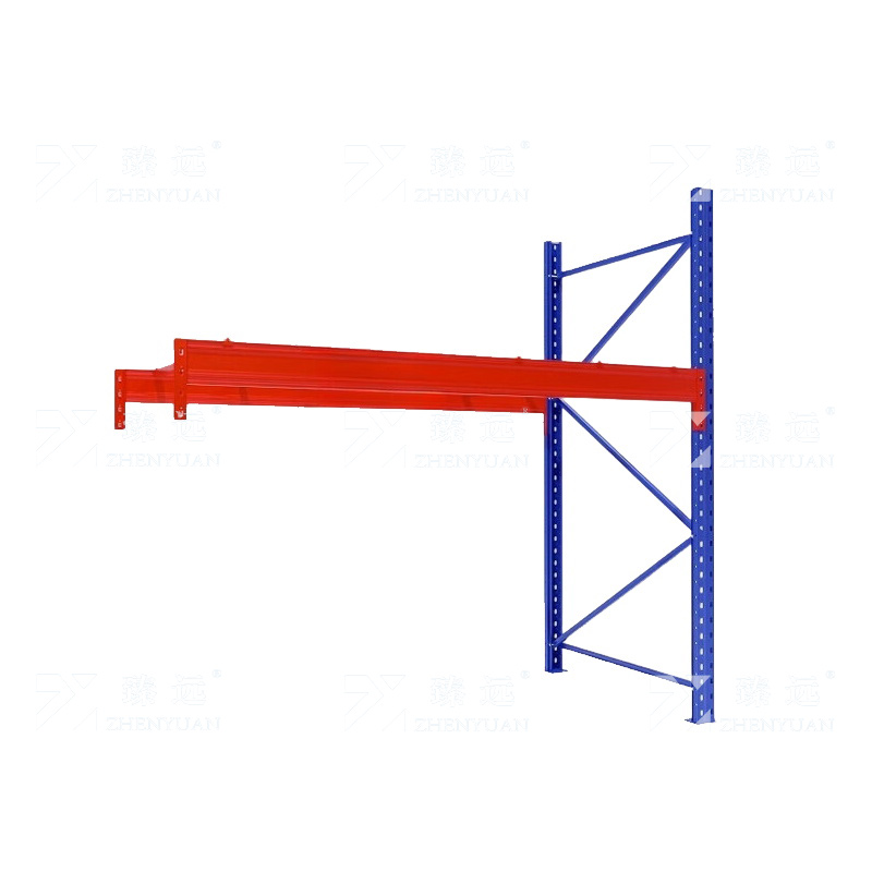 臻远 ZY4121421 重型货架仓储高位货架单层称重1000kg 蓝橘色副架1层