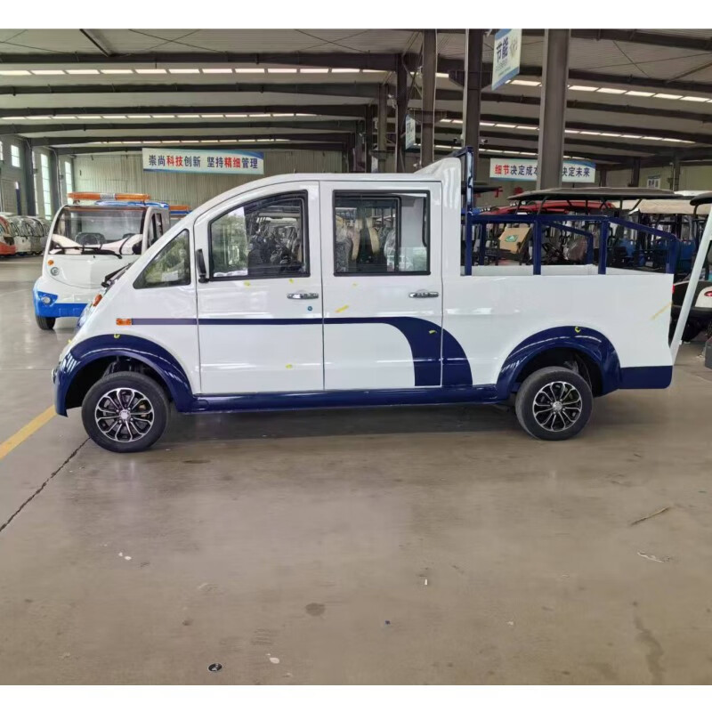 旗聚 电动巡逻车 5座皮卡巡逻车物业保安巡查车