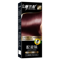 舒尔发快速染发霜补充液泡泡型染发梳配液装100ml 8.6酒红色