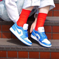 Air Jordan 1 Retro Low AJ1 UNC 复刻 北卡蓝 女士休闲运动低帮篮球鞋