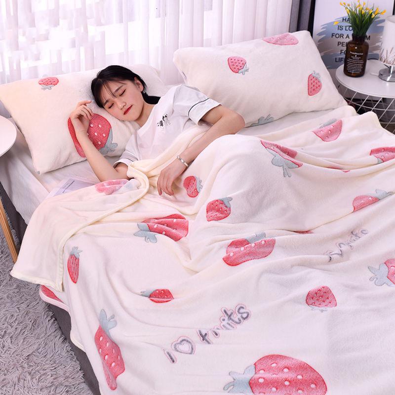 雪花绒毛毯被子盖毯法兰绒珊瑚绒加绒床单人毛巾被午睡毯子
