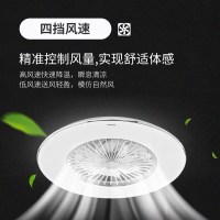 松下LED风扇灯适悦光调光餐厅吊灯简约客厅遥控吊扇灯HHLMZ1009