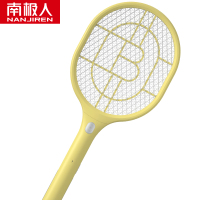南极人(NanJiren)电蚊拍充电式家用强力电池多功能LED灯电蝇苍蝇灭蚊拍 柠檬黄
