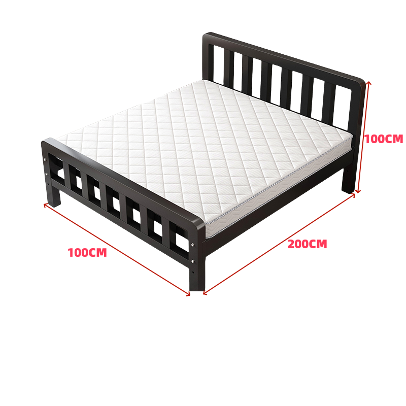 悦兴诚铁架床1米+5cm床垫套高清大图