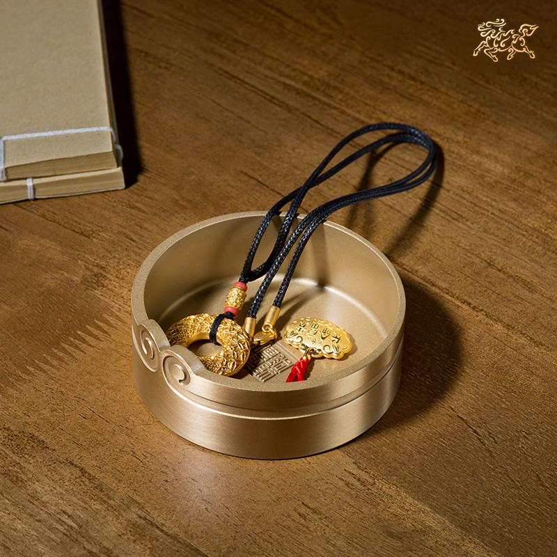 美帮汇版作品《烟缸/首饰盒》全铜摆件 礼品高清大图