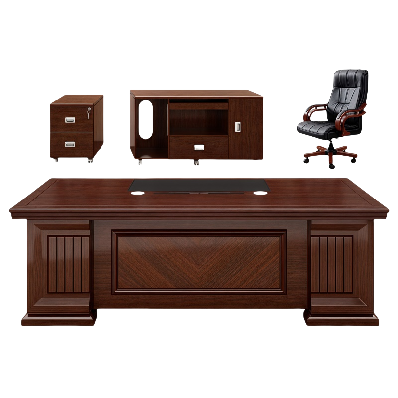 晨磊 大班台 2米+椅 套高清大图