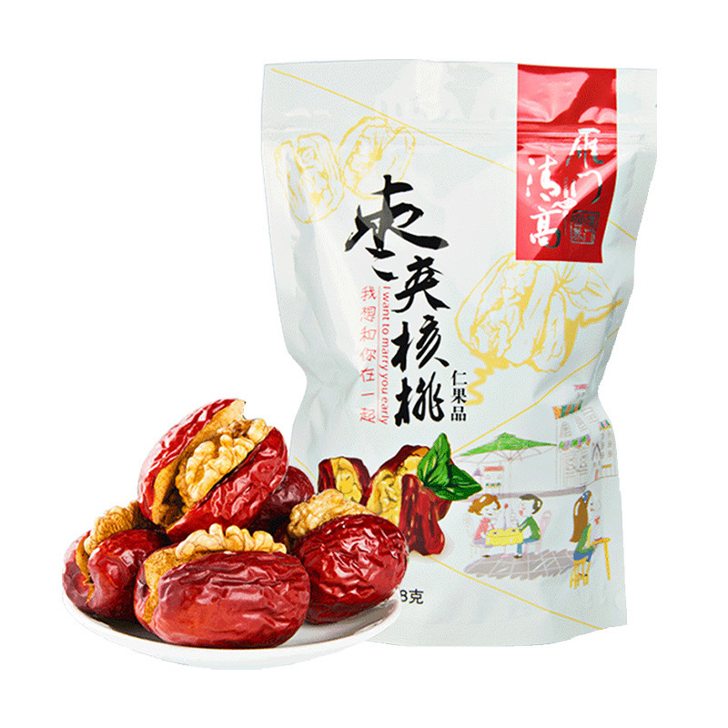 山西特产 雁门清高枣夹核桃258g 山西核桃新疆和田大枣夹心