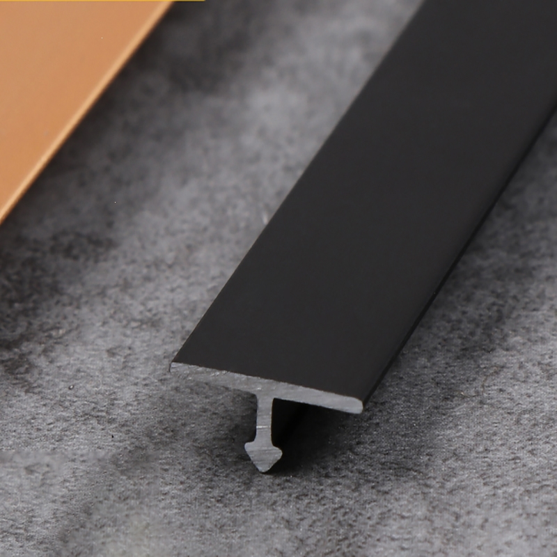 铝合金t型条黑钛金法耐不锈钢装饰线条钛合金压条吊顶背景墙t形金属条