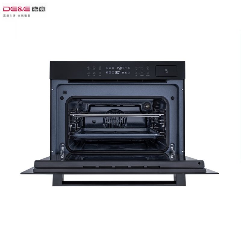 德意(DE&E) K66T 嵌入式黑色钢化玻璃全能王蒸烤一体机